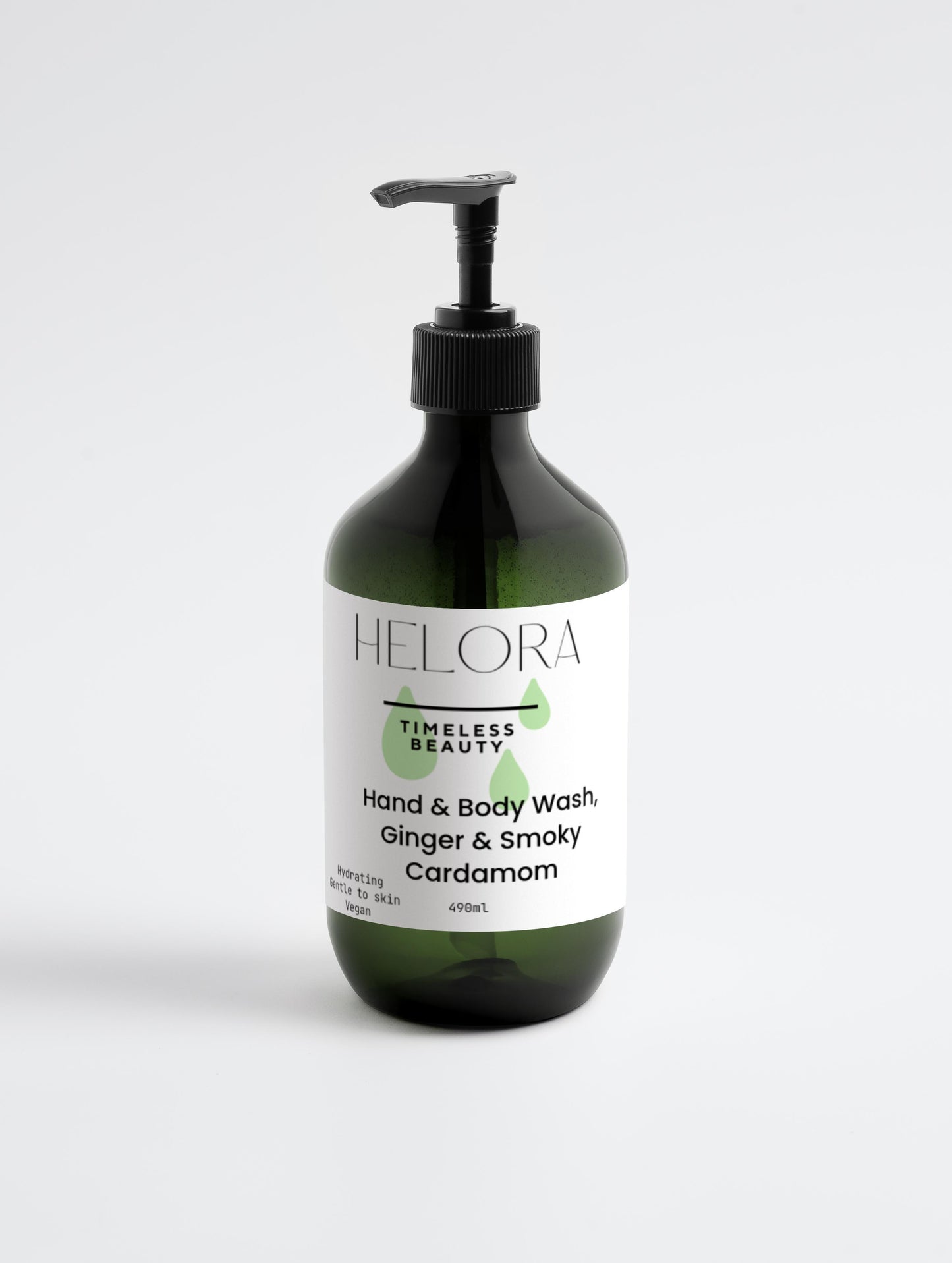 Helora Hand & Body Wash, Ginger & Smoky Cardamom