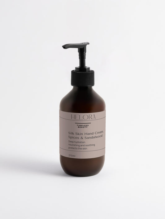 Crème pour les mains Silk Skin, épices et bois de santal
